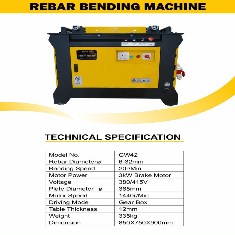 GW42J Rebar Bending Machine