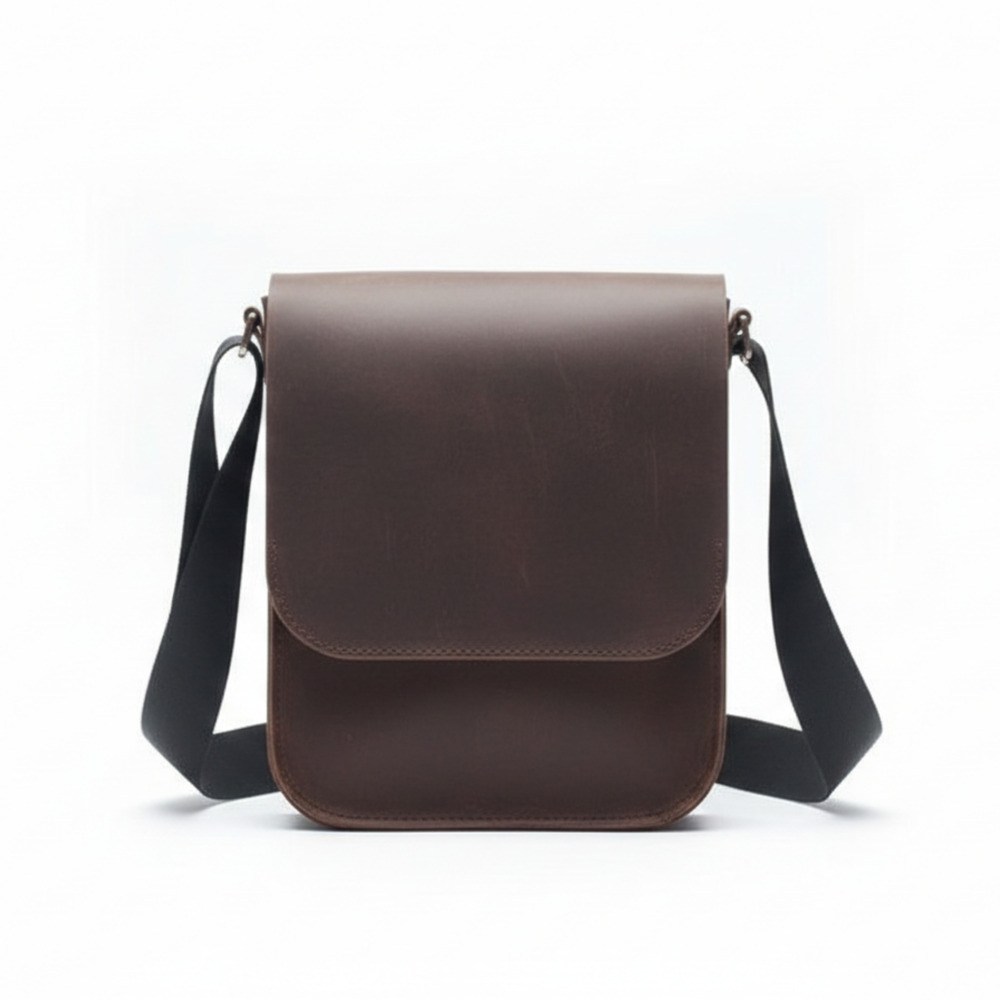 Minimal Leather Crossbody Bag