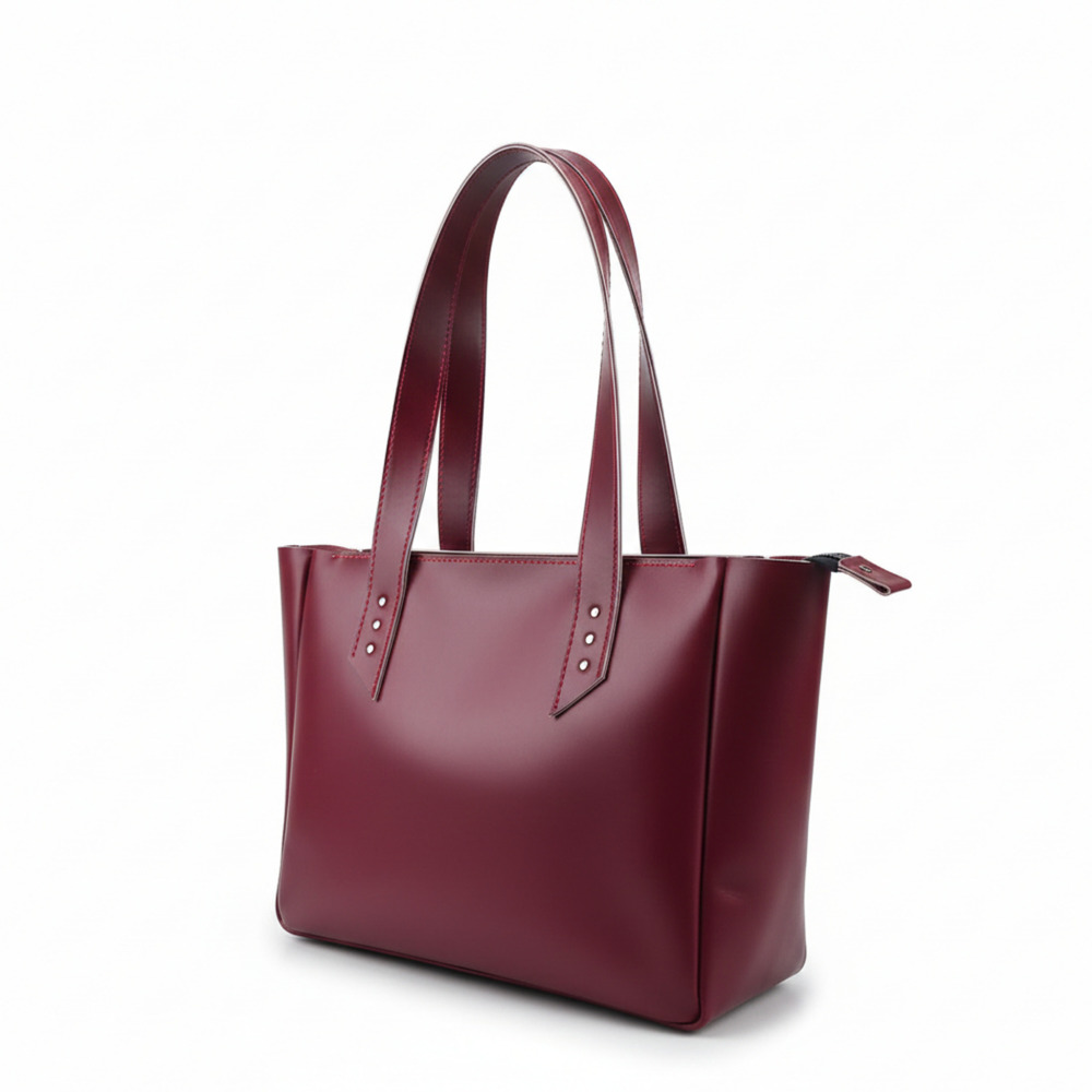 Color Premium Leather Tote Bag