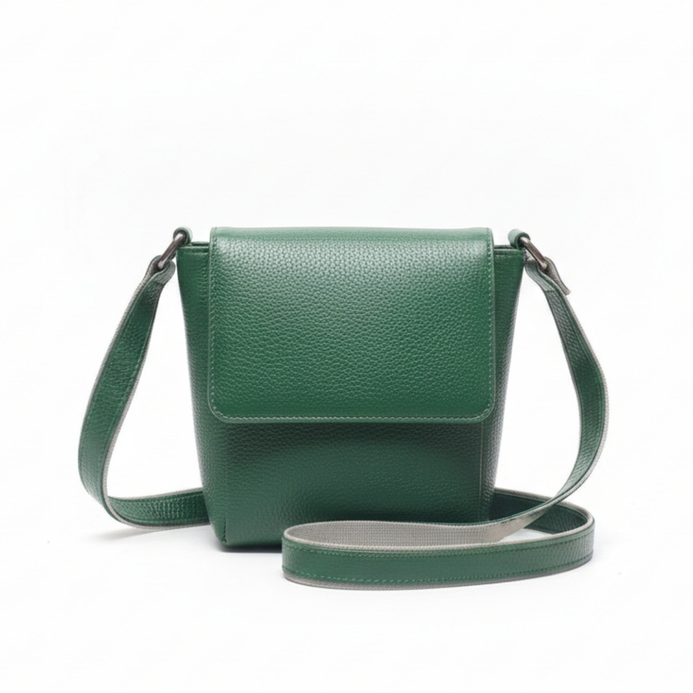 Compact Leather Crossbody Bag