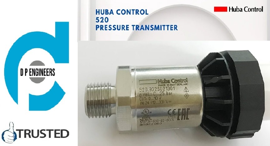 'Huba - Pressure Transmitter Model 520.917S032401W RANGE -1-5 BAR OUTPUT 4-20mA'