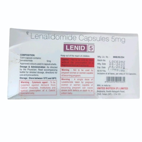 Lenid 5 Mg Capsule - Recommended For: Doctor