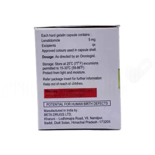 Lenofect 5 Mg Capsule - Recommended For: Doctor