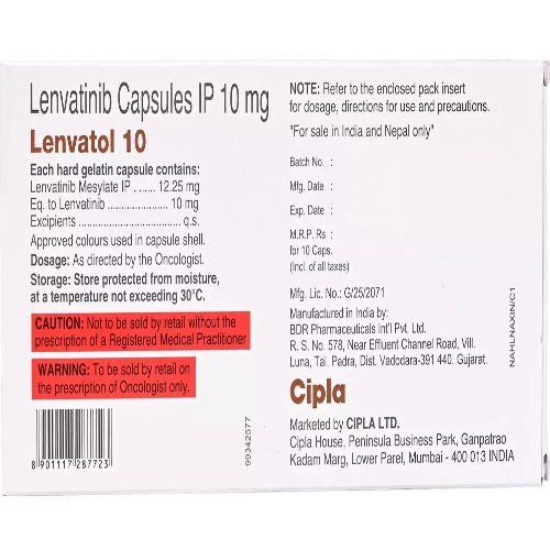Lenvatol 10 mg Capsule