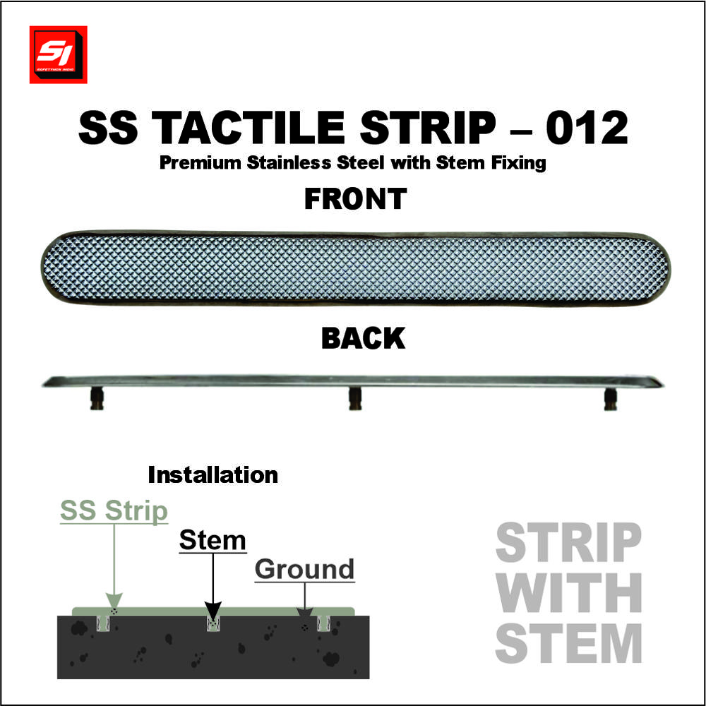 SS Tactile Strip 012 Grade 304 (Stem)