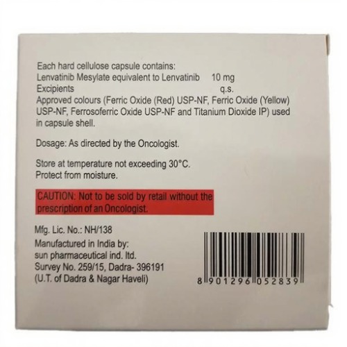 Lenvenib 10 Mg Capsule - Recommended For: Doctor