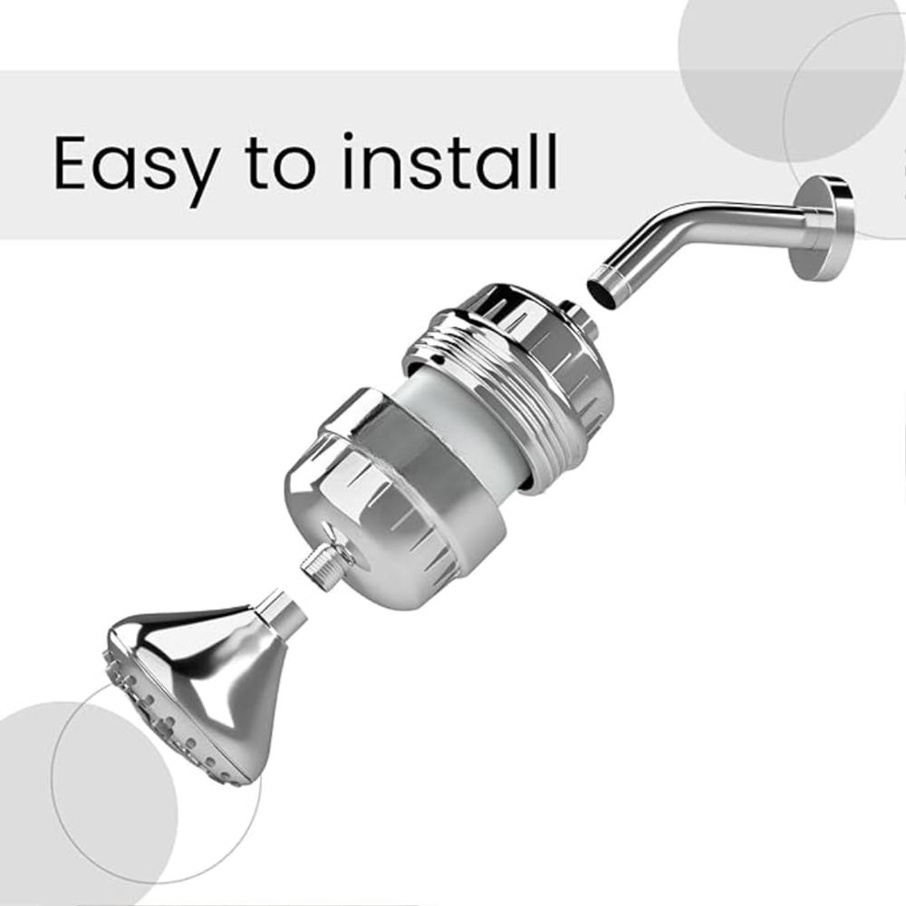 15 PRO Shower & Tap Filter for Hard Water