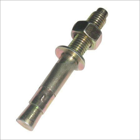 Wedge Anchor Fasteners - Mild Steel, M6 to M24, Golden Color | Resilient, Smooth Surface, Corrosion Resistant, Eye Bolt Design