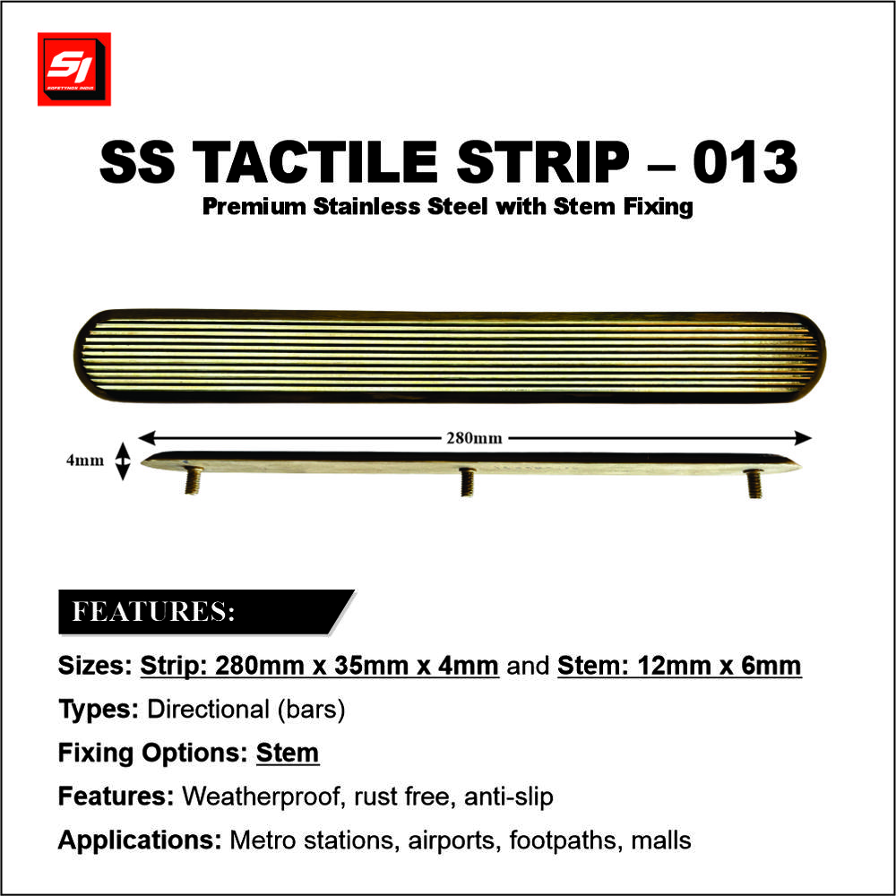 SS Tactile Strip 013 Grade 316 (Stem)