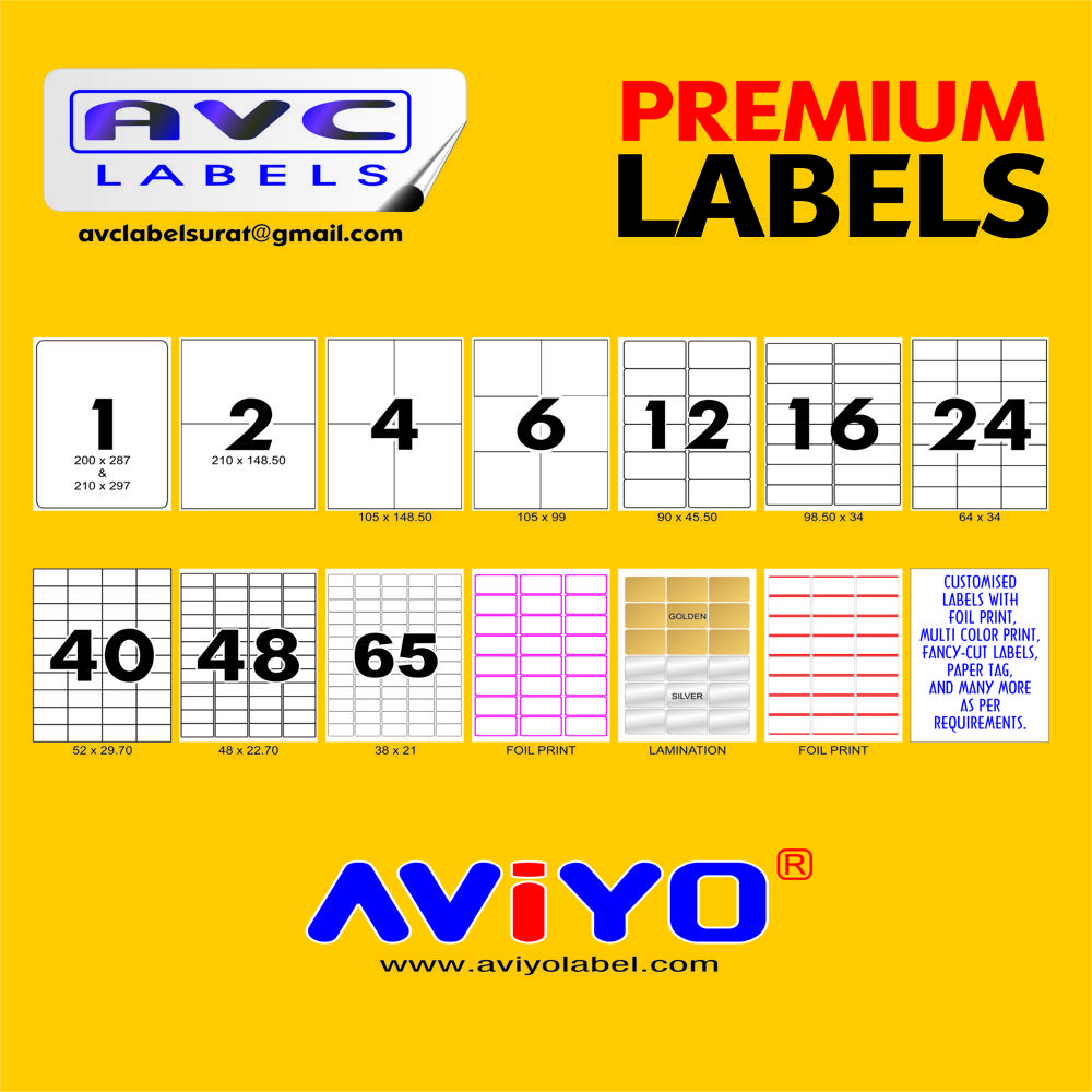 Die Cut A4 MPL Label