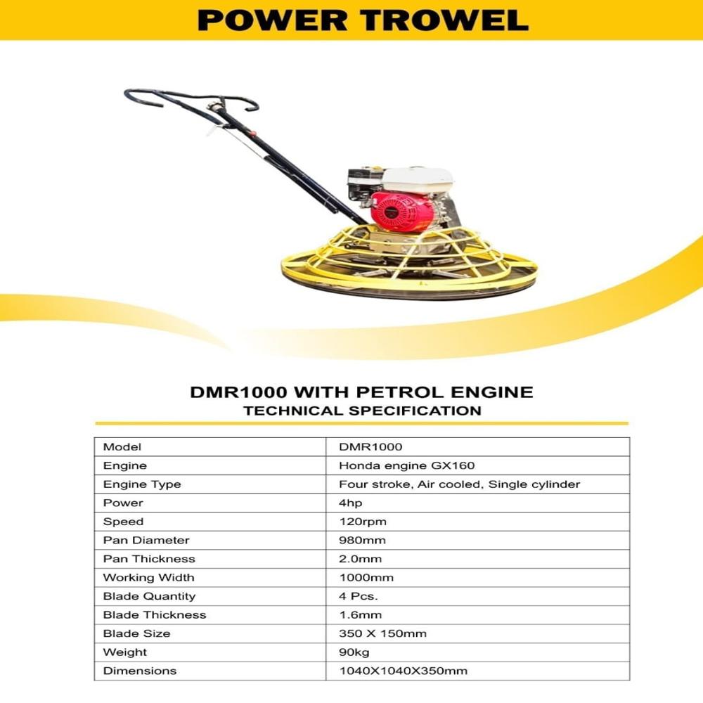 DMR1000 HONDA ENGINE Power Trowel