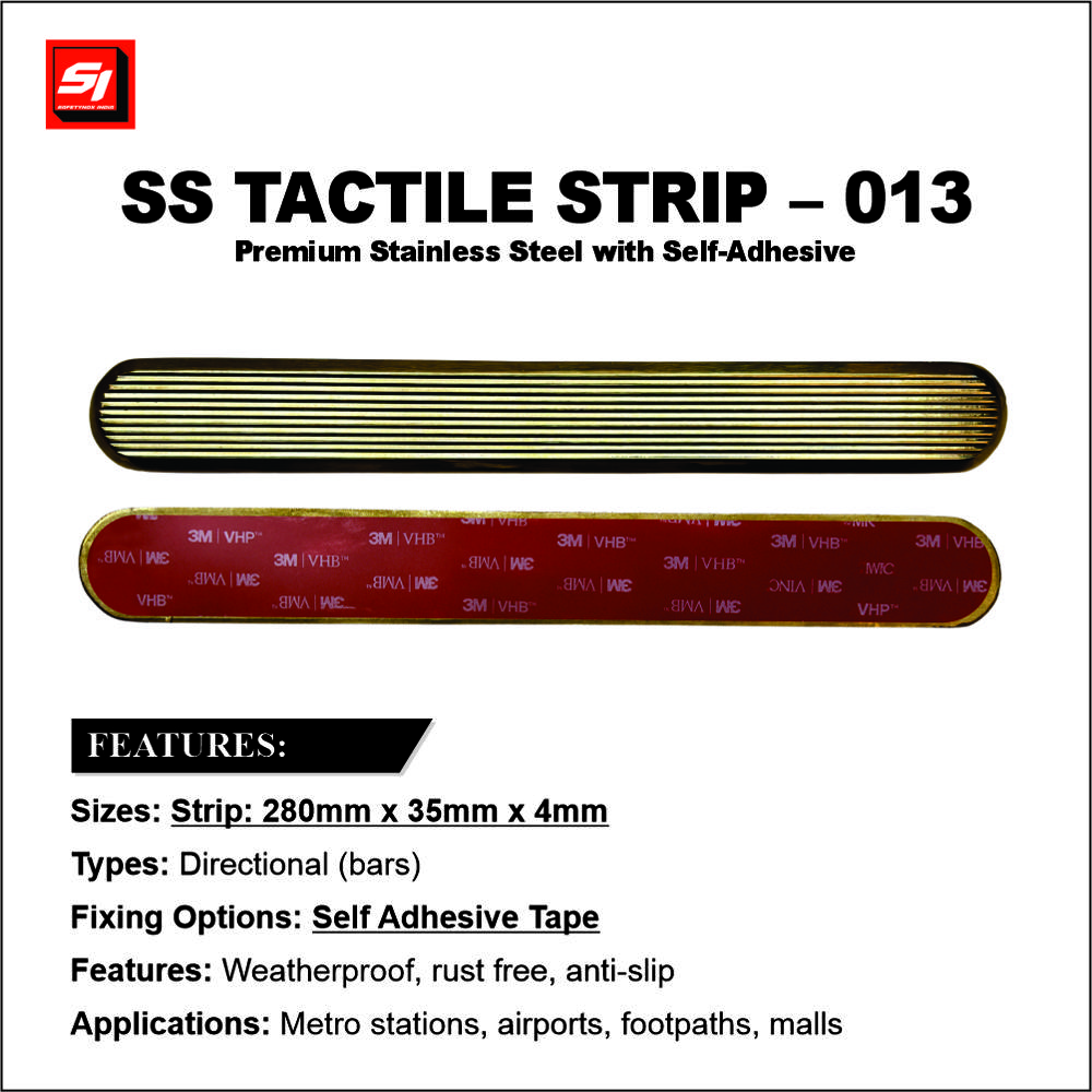 SS Tactile Strip 013 Grade 316 (Self Adhesive)