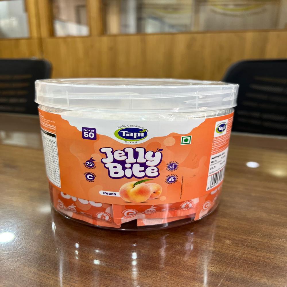 Jelly Bite Peach - Additional Ingredient: 25% Fruit Pulp