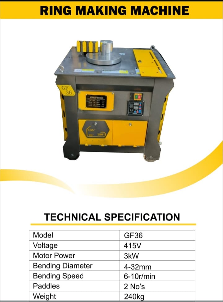 Gf36 Ring Making Machine - Capacity: 6-10 Pcs/min
