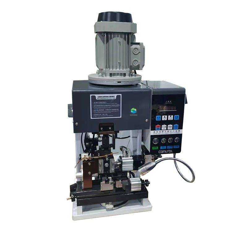 Semi Automatic wire stripping crimping mute terminal crimping machine