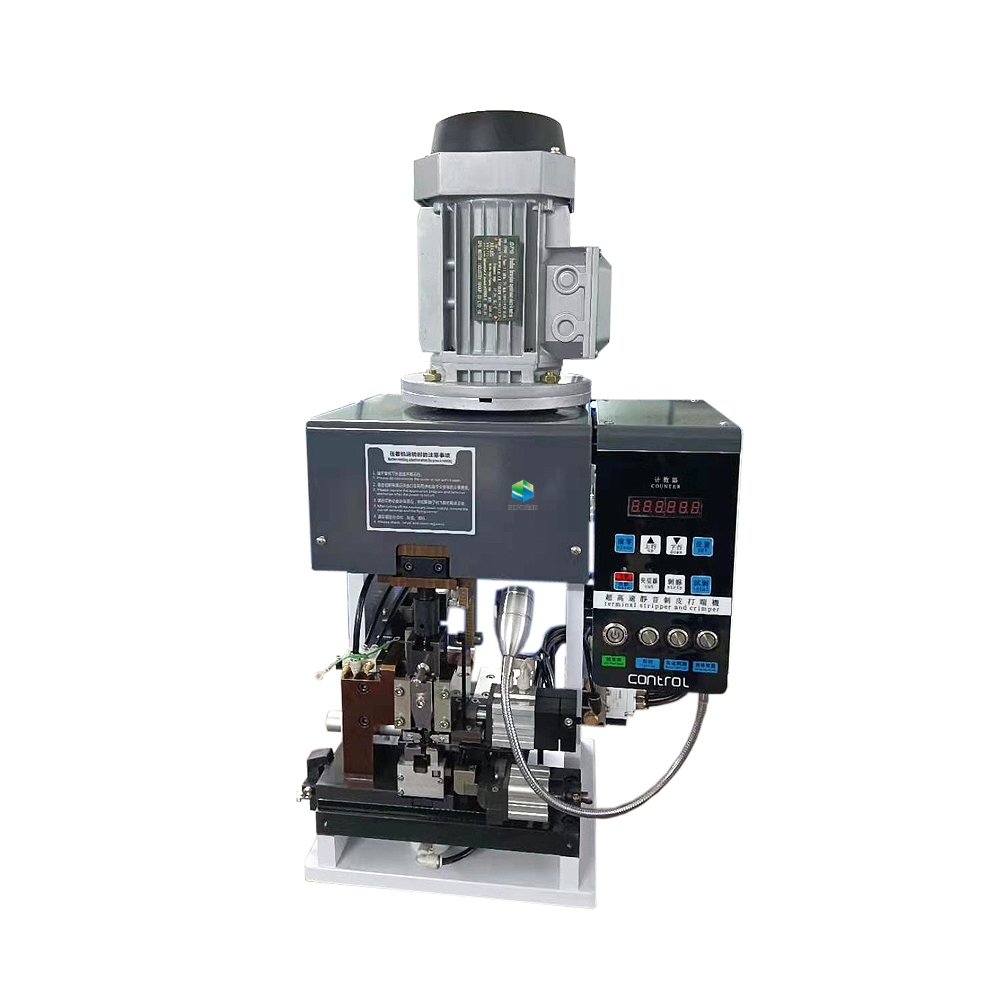 Semi Automatic wire stripping crimping mute terminal crimping machine