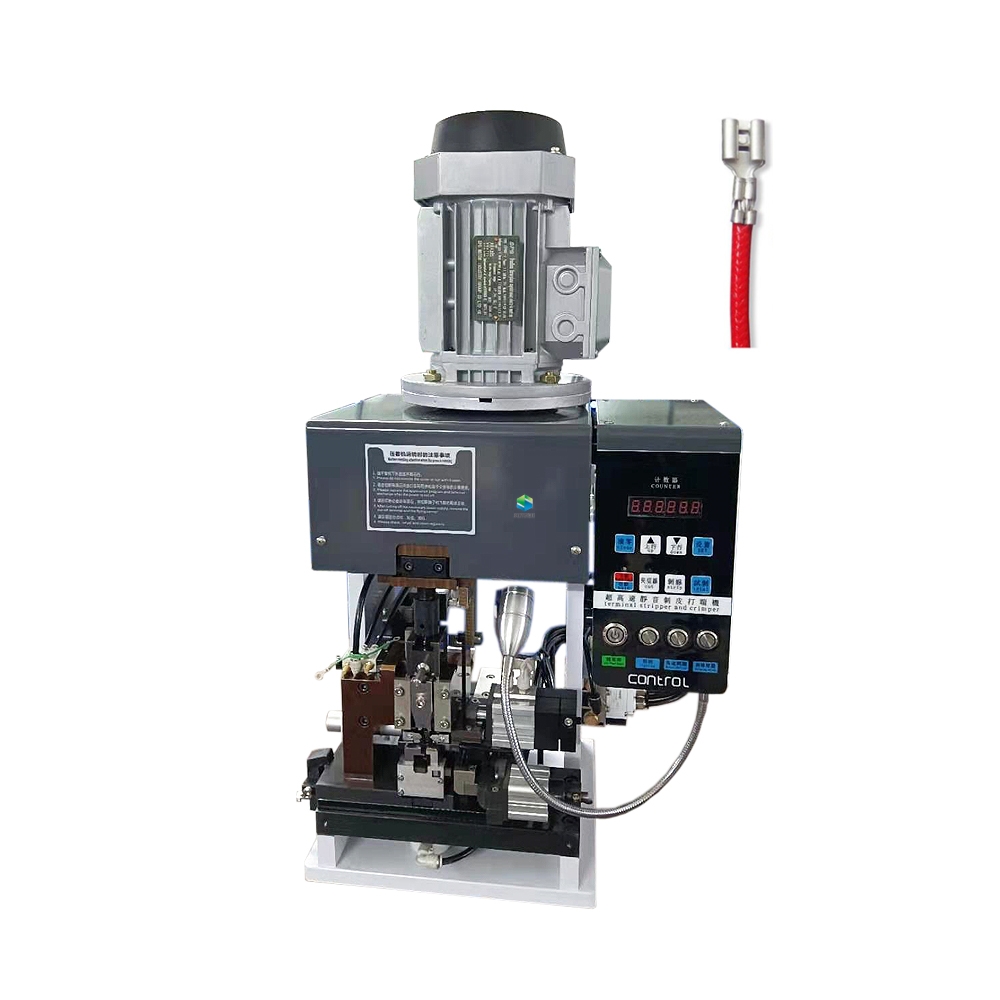 Semi Automatic wire stripping crimping mute terminal crimping machine