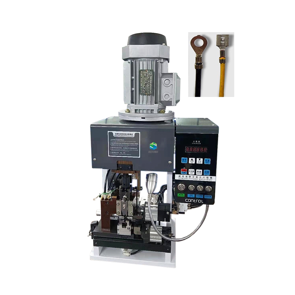 Semi Automatic wire stripping crimping mute terminal crimping machine