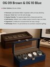 Pu Leather Watch Organizer - Battery Capacity: No Statcoulomb (statc)
