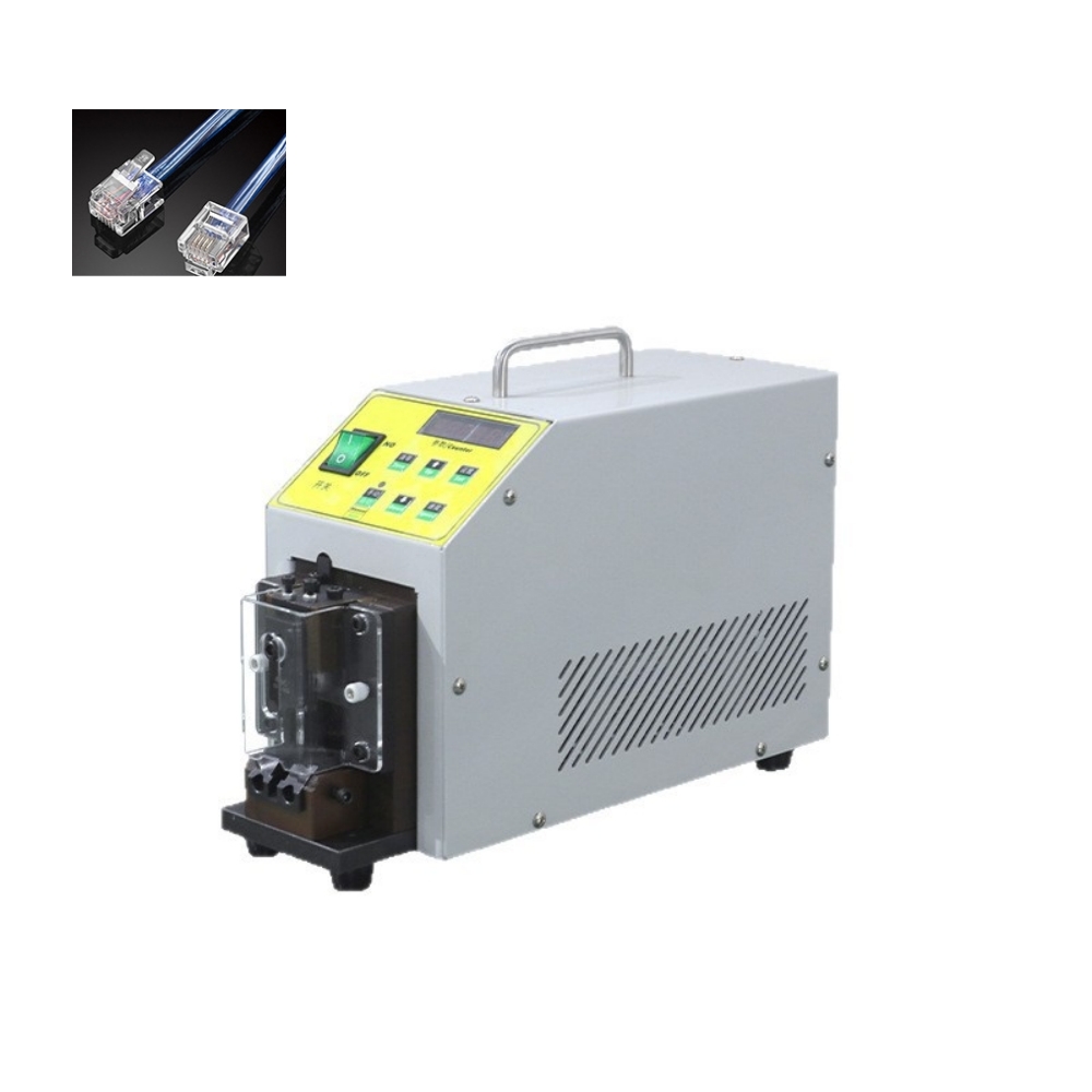 2-10P Crystal Head Connector Crimping Machine Rj45 Crimping Machine Network Cable Making Machine