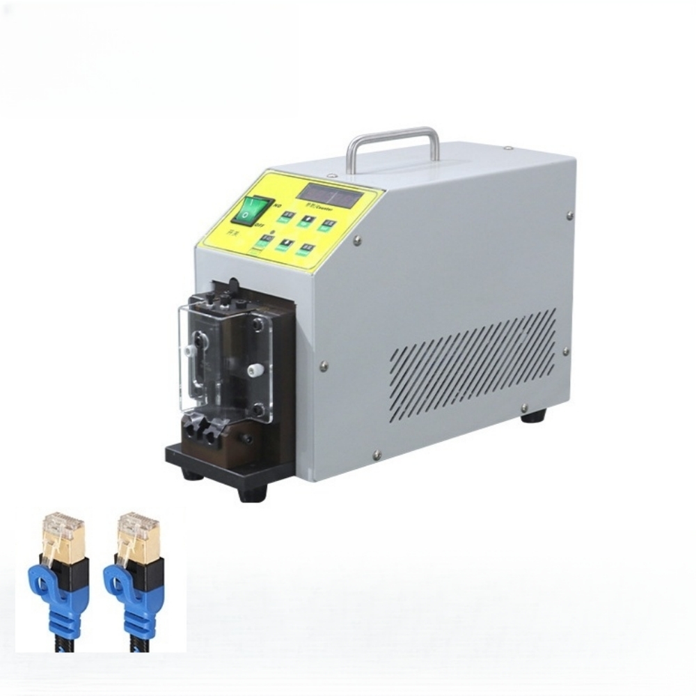 2-10P Crystal Head Connector Crimping Machine Rj45 Crimping Machine Network Cable Making Machine