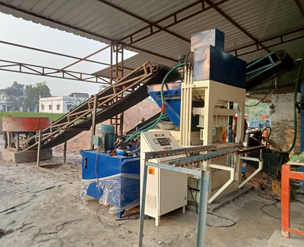 पूर्ण स्वचालित कंक्रीट ब्लॉक बनाने की मशीन -