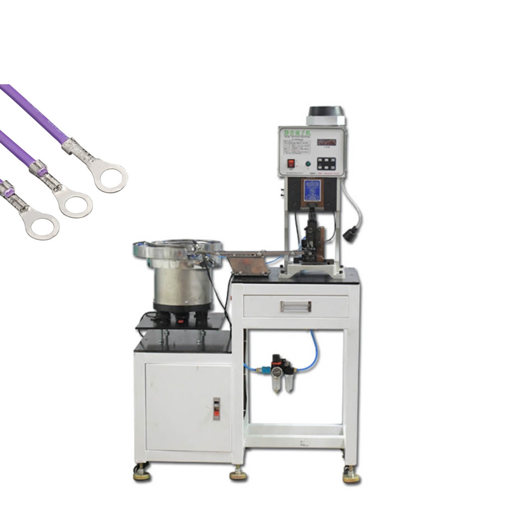 Terminal crimping machine with  vibration plate 2T