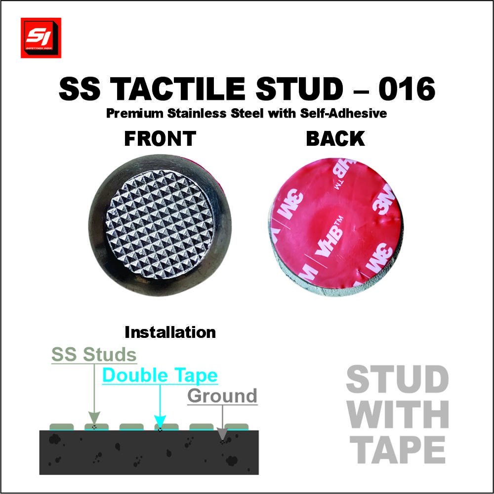 SS Tactile Stud 016 Grade 304 (Self Adhesive)