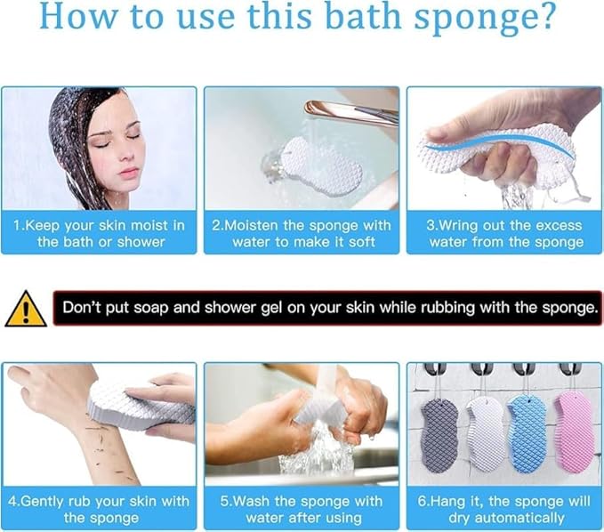 Sponge Ultra Soft Exfoliating Body Scrubber