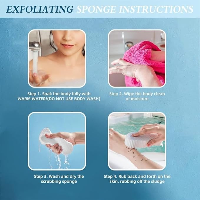 Sponge Ultra Soft Exfoliating Body Scrubber