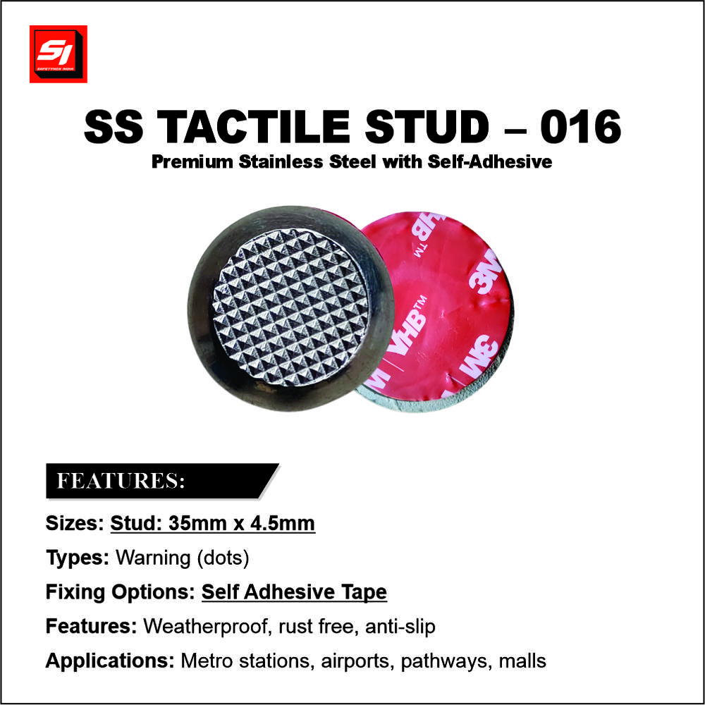 SS Tactile Stud 016 Grade 316 (Self Adhesive)
