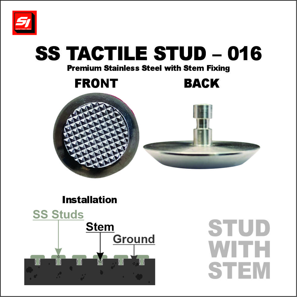 SS Tactile Stud 016 Grade 304 (Stem)