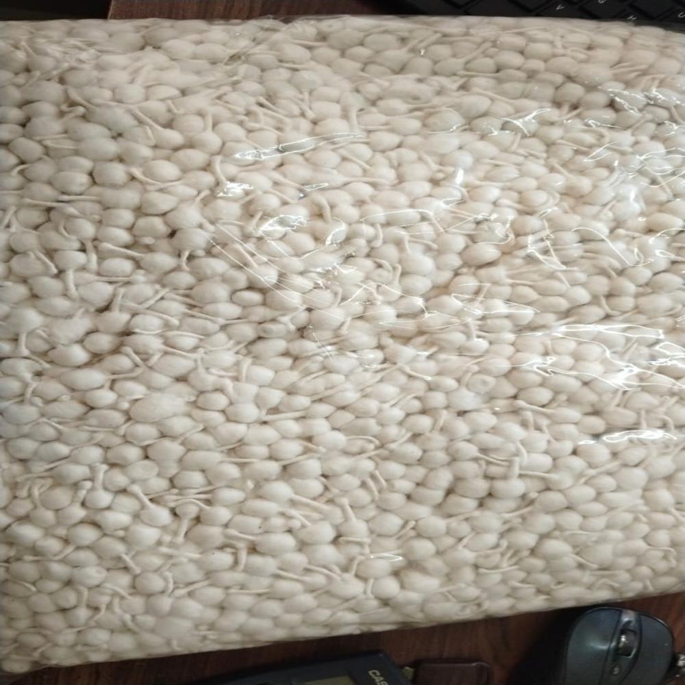 Round Cottonwick Machine Made - Color: White