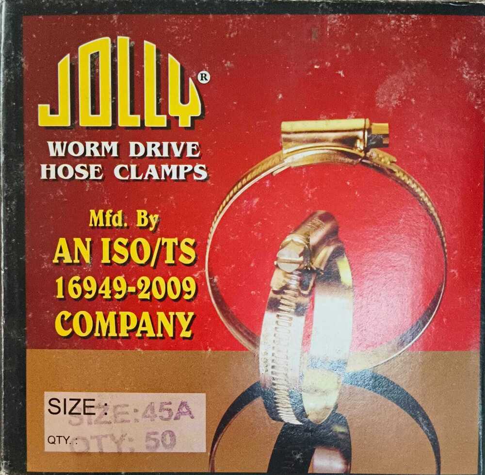 Worm Drive Hose Clip - Color: Black