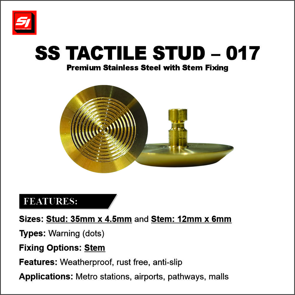 SS Tactile Stud 017 Grade 304 (Stem)
