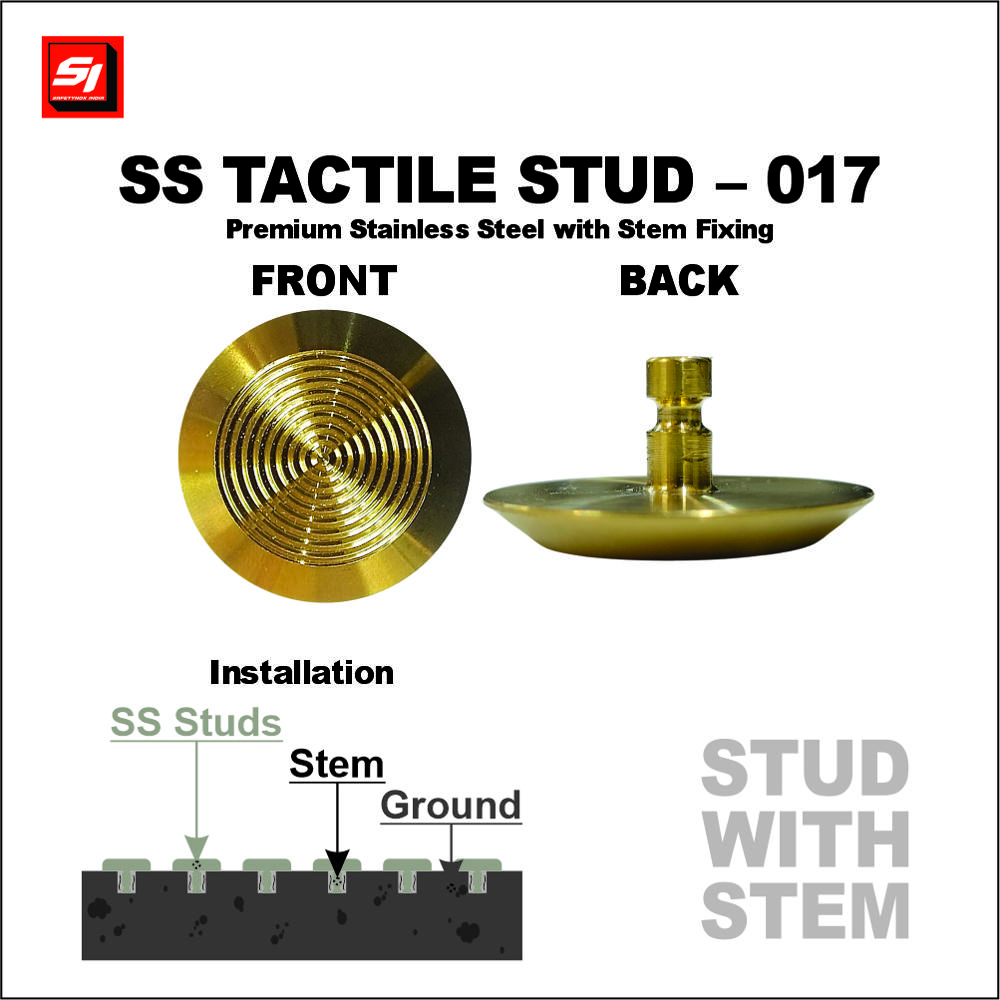 SS Tactile Stud 017 Grade 304 (Stem)