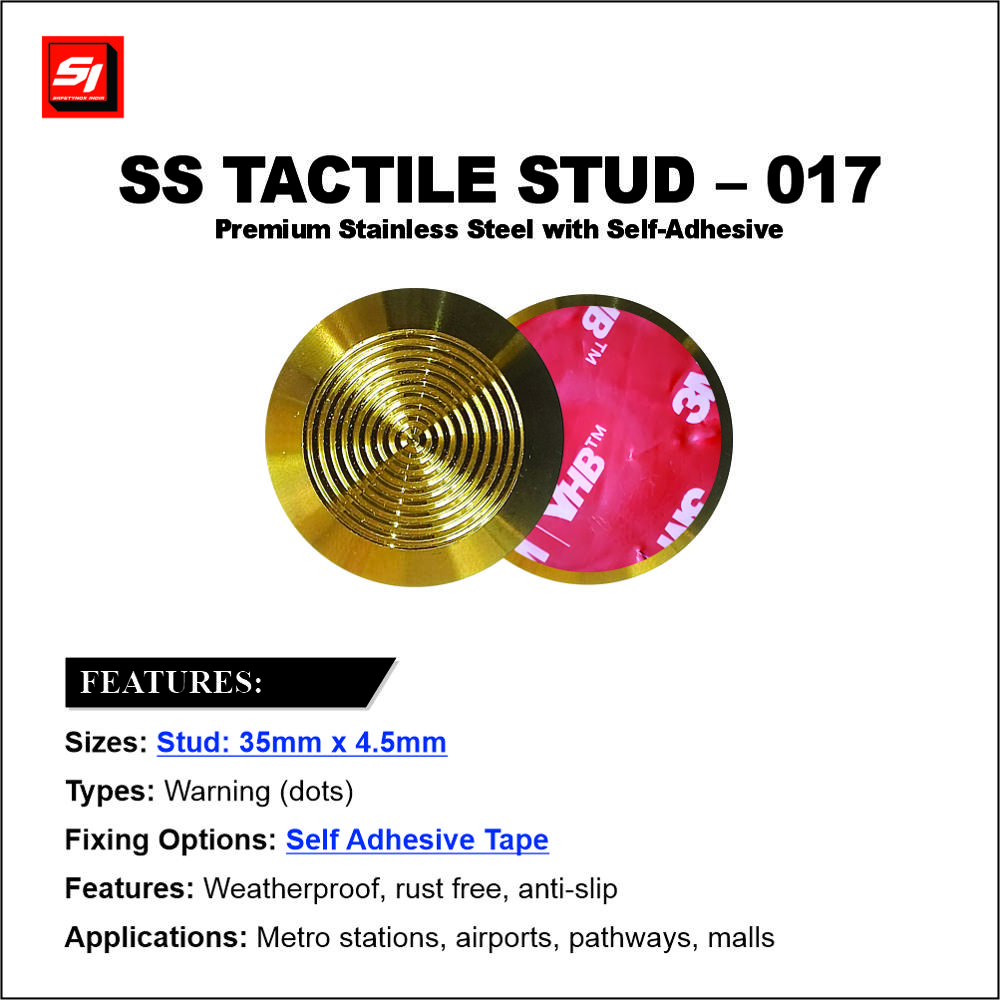 SS Tactile Stud 017 Grade 304 (Self Adhesive)