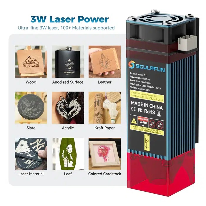 Sculpfun C1 Mini Portable Laser Engraver