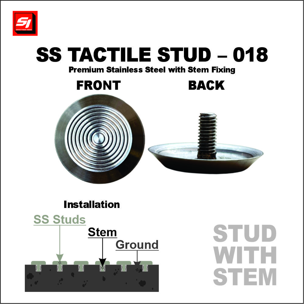 SS Tactile Stud 018 Grade 316 (Stem)