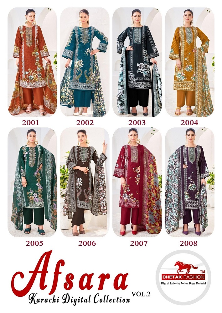 Chetak Afsana Vol-2  Karachi Dress Material