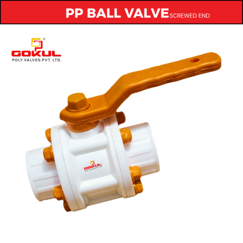Actuator Operated Polypropylene Ball Valve