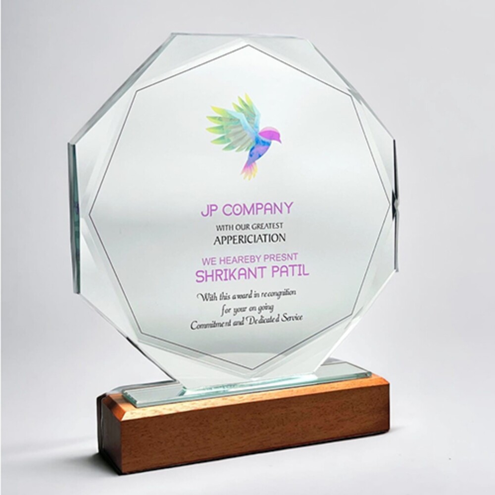 Glass Award Trophy