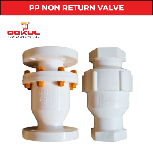 Pp Flange End Ball Valve - Color: White A