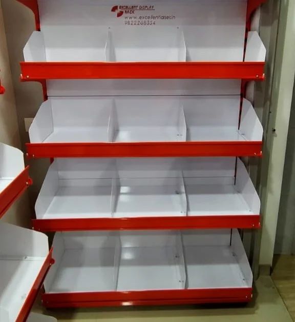 4 Shelves Vegetable Display Rack