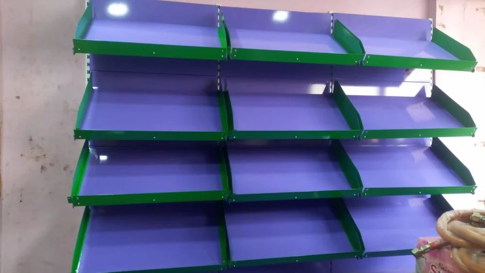 4 Shelves Vegetable Display Rack - Capacity: 100 Kg