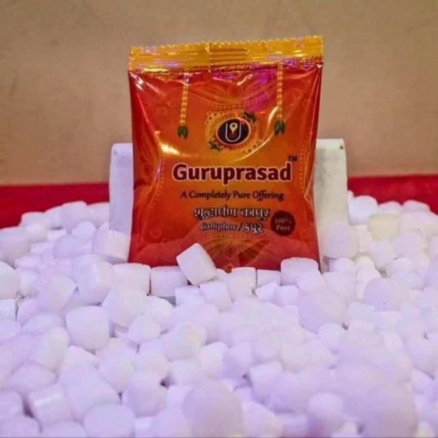 20 Gm Camphor Tablet Pouch - Color: White