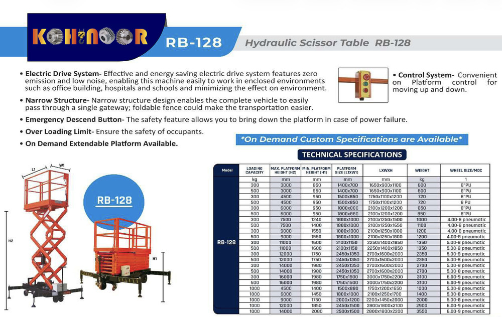 Hydraulic Scissor Table
