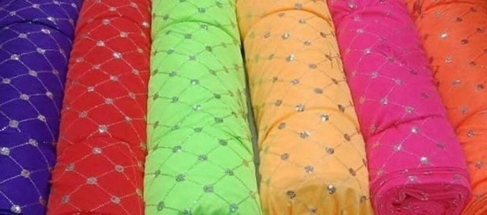 Lycra Work Fabric for Mandap Tent Decoration with Clean Finish and Premium Decorative Look