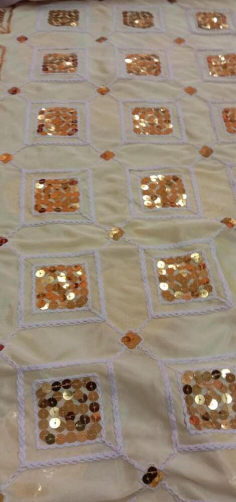 Lycra Work Fabric for Mandap Tent Decoration with Clean Finish and Premium Decorative Look