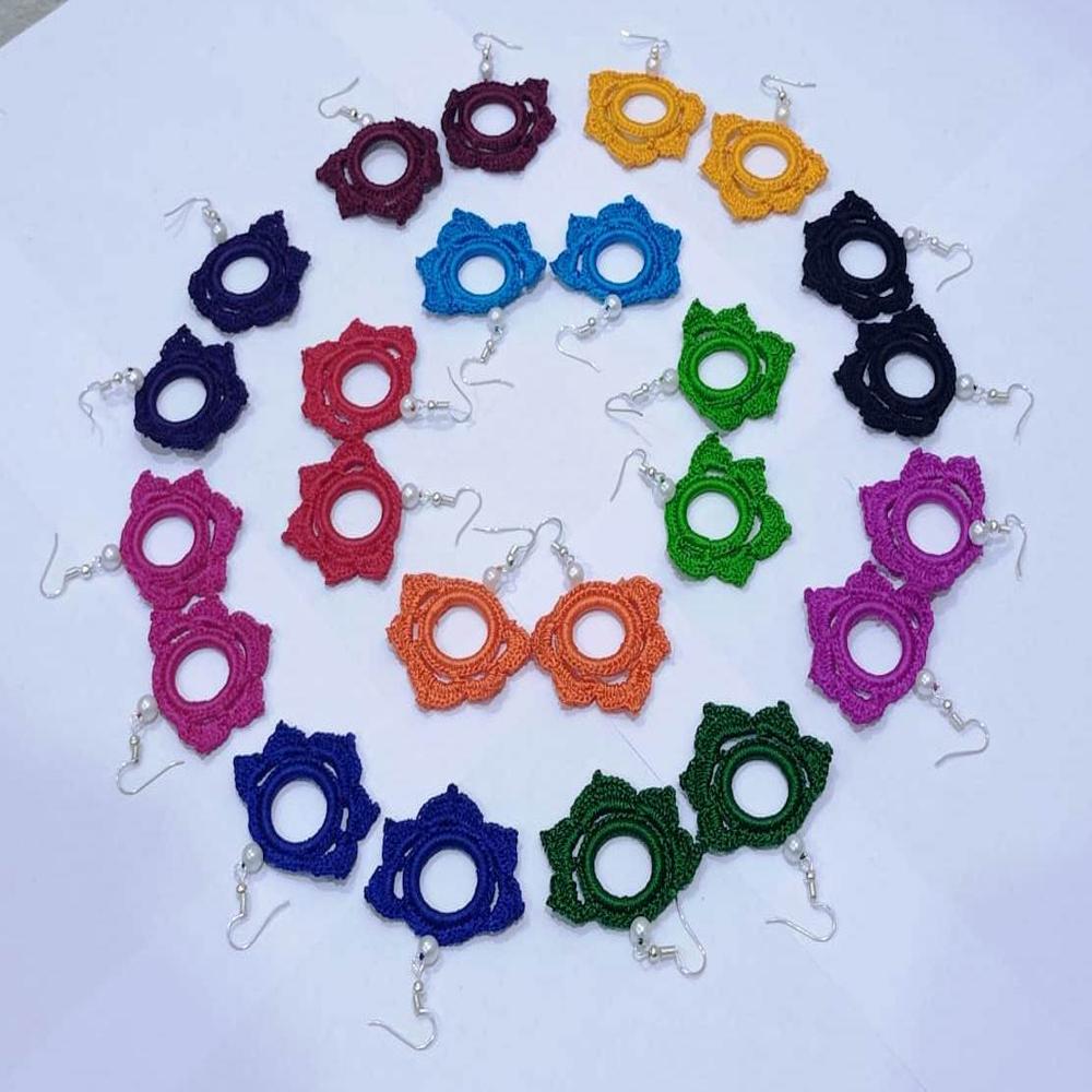 lightweight earrings handmade silk threader / everyday earrings / hoop earrings / stud earring